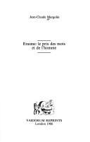 Couverture : Erasme