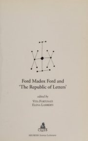 Couverture : Ford Madox Ford and "The republic of letters"