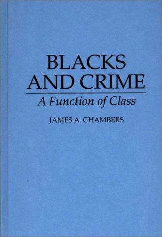 Couverture : Blacks and crime
