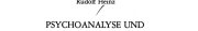 Couverture : Psychoanalyse und Kantianismus