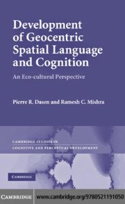 Couverture : Development of geocentric spatial language and cognition