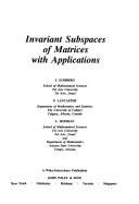 Couverture : Invariant subspaces of matrices with applications