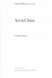 Couverture : Art in China