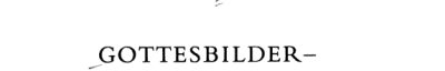 Couverture : Gottesbilder - Menschenbilder