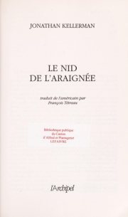 Couverture : Le nid de l'araignée