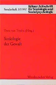 Couverture : Soziologie der Gewalt.