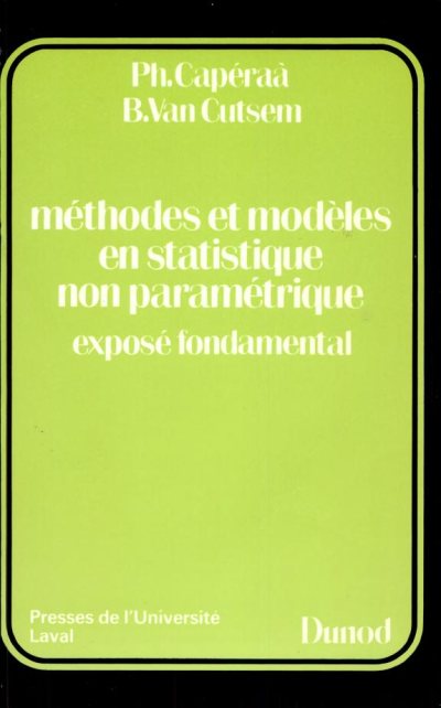 Couverture : Methodes modeles en statistiques non parametriques