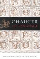 Couverture : Chaucer and language