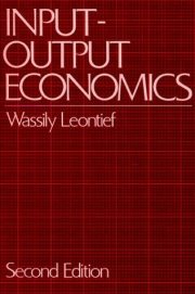 Couverture : Input-output economics