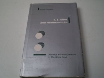 Couverture : T.S. Eliot and hermeneutics