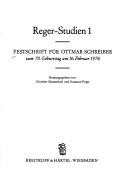 Couverture : Festschrift für Ottmar Schreiber