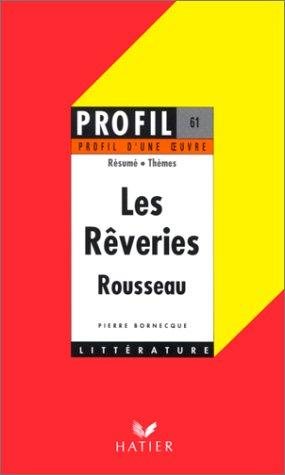 Couverture : Les rêveries du promeneur solitaire (1776), Rousseau
