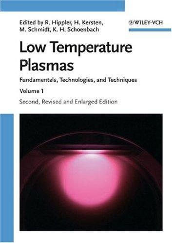 Couverture : Low Temperature Plasmas