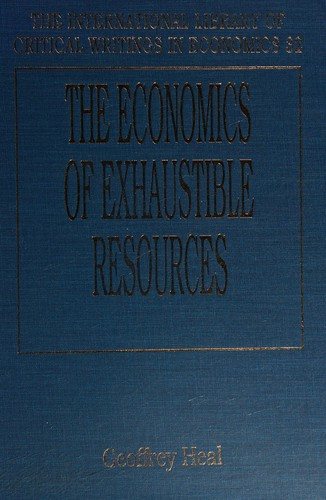 Couverture : The Economics of exhaustible resources