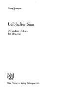 Couverture : Leibhafter Sinn