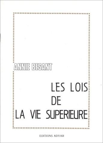 Couverture : Les lois de la vie supérieure