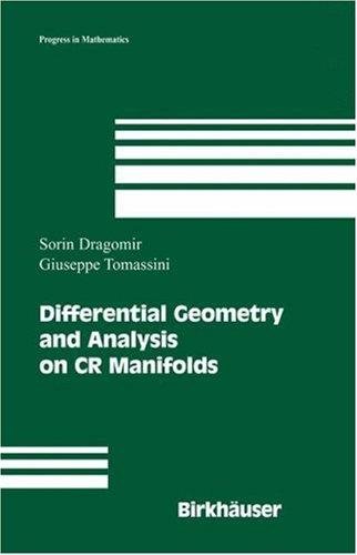 Couverture : Differential Geometry and Analysis on CR Manifolds