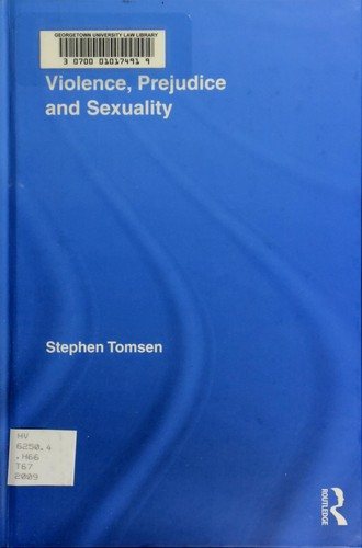 Couverture : Violence, Prejudice, and Sexuality