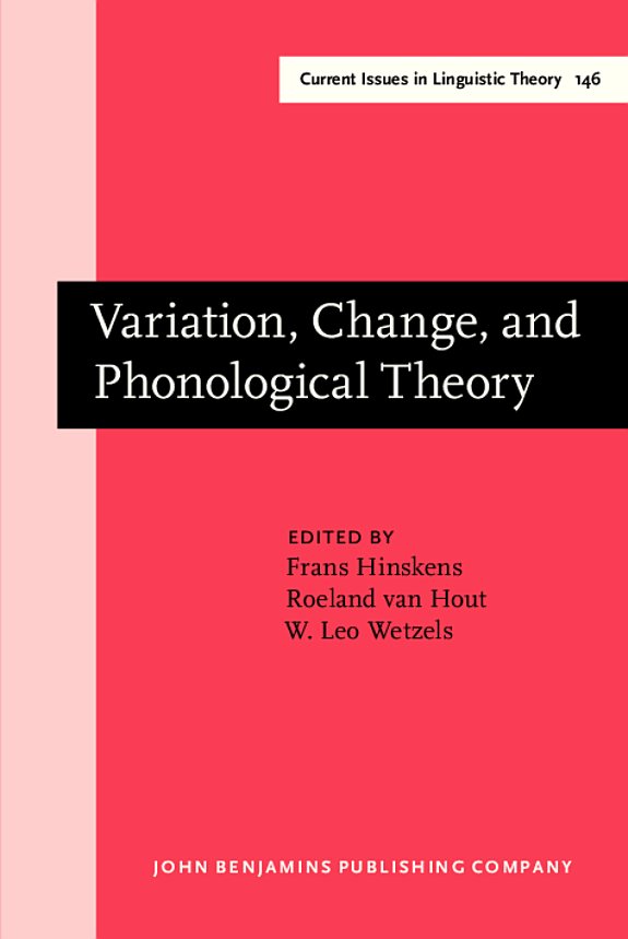 Couverture : Variation, Change, and Phonological Theory