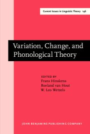 Couverture : Variation, Change, and Phonological Theory