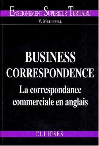 Couverture : Business correspondence 