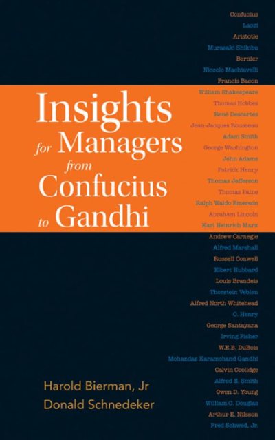 Couverture : Insights for Managers from Confucius to Gandhi