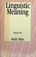 Couverture : Linguistic meaning