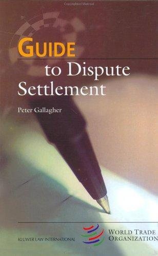 Couverture : Guide to dispute settlement