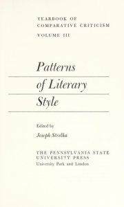 Couverture : Patterns of literary style.