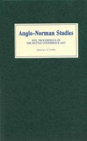 Couverture : Anglo-Norman Studies 30