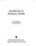Couverture : Introduction to stochastic models