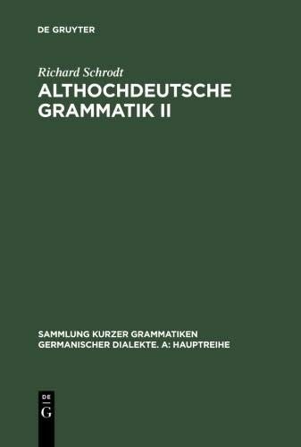 Couverture : Althochdeutsche Grammatik