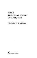 Couverture : Arae
