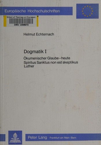Couverture : Dogmatik