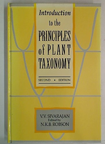 Couverture : Introduction to the Principles of Plant Taxonomy
