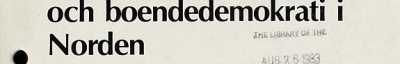Couverture : Socialt bostadsbyggande och boendedemokrati i Norden.