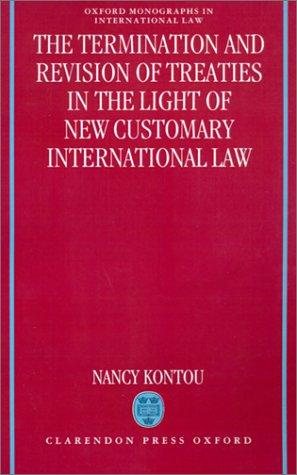 Couverture : The termination and revision of treaties in the light of new customary international law