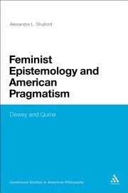 Couverture : Feminist epistemology and American pragmatism