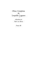 Couverture : Obras Completas de Leopoldo Lugones