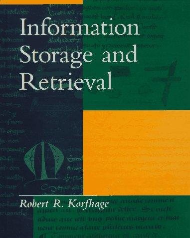 Couverture : Information storage and retrieval