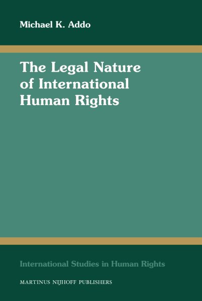 Couverture : International human rights