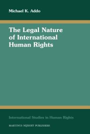 Couverture : International human rights