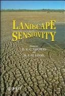 Couverture : Landscape sensitivity