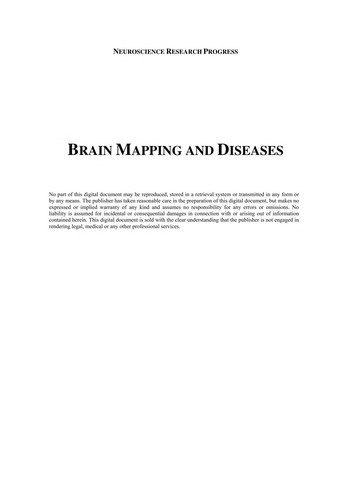 Couverture : Brain Mapping and Diseases