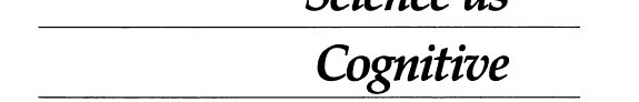 Couverture : Science as cognitive process