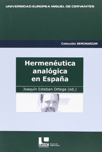 Couverture : Hermenéutica analógica en España