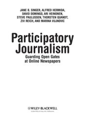 Couverture : Participatory journalism