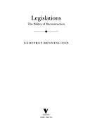 Couverture : Legislations