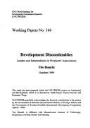 Couverture : Development Discontinuities