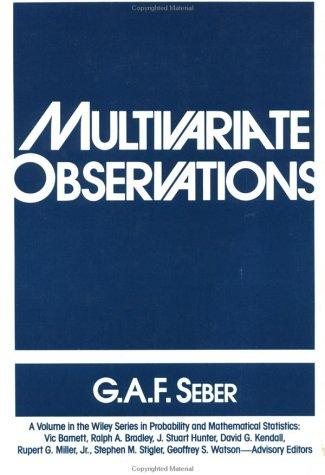 Couverture : Multivariate observations